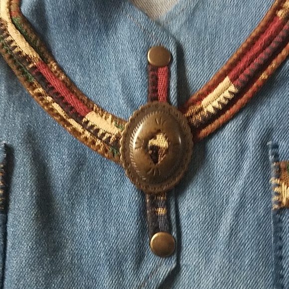 The coolest denim vest ever...VINTAGE - Picture 8 of 12